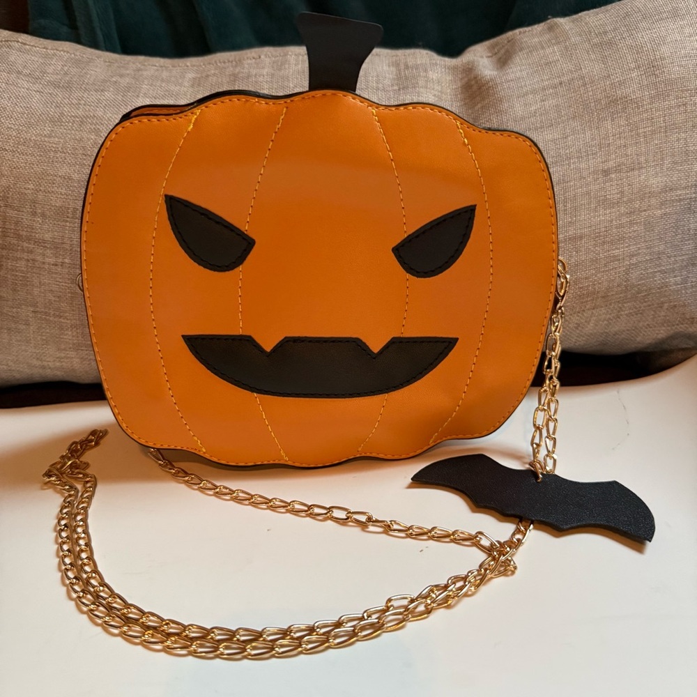 Halloween Pumpkin Crossbody Bag/Purse